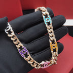 18K  Chanel Color Chain Necklace