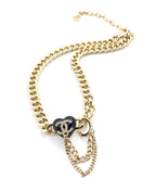 18K  Chanel Black Choker Necklace