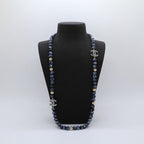 18K  Chanel Black Pearl Long Necklace