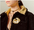 18K  Chanel Black Choker Necklace