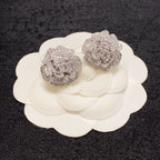 18K  Chanel Camellia Diamond Earrings