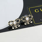 18K  Chanel Butterfly Pendant Earrings