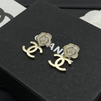 18K  Chanel Camellia Earrings