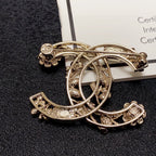 18K  Chanel Crystal Flower Brooch
