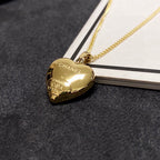 18K  Chanel Blue Heart Necklace