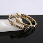 18K  Chanel Crystal Earrings