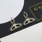 18K  Chanel Coat Hanger Earrings