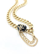18K  Chanel Black Choker Necklace