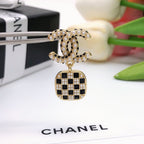 18K  Chanel Chain Earrings