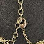 18K  Chanel Color Logo Choker Necklace