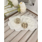 18K  Chanel Classic Diamond Earrings