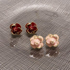 18K  Chanel Camellia Earrings