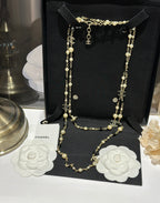 18K  Chanel 24S Long Pearls Necklace