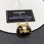 18K  Chanel Cat Brooch