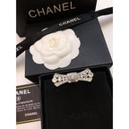 18K  Chanel Bow Tie Diamond Brooch