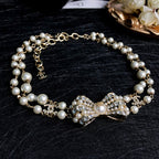 18K  Chanel Bow Choker Necklace