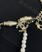 18K  Chanel Crystals Choker Necklace