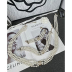 18K  Chanel Choker Pearl Chain Necklace