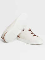 Triple Stitch Sneakers | Off White Deerskin