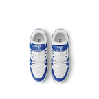 Louis Vuitton LV Trainer Sneaker Denim Monogram Blue Diamond