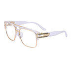 IL - Luxury Sunglasses for Men With Frame Mirror Gradient Clear Lens - Anti-Blue Light Protection